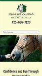 Mobile Screenshot of equinelifesolutions.com